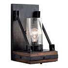 Applique murale Kichler Colerne 43436AUB 1-lumière 100W teint châtain