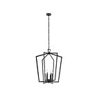 Lustre de foyer Kichler Abbotswell 43495BK 6-lumières 60W noir