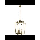 Suspendu de foyer Kichler Abbotswell 43495NBR 6-lumières 60W laiton naturel