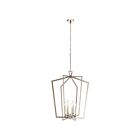 Lustre de foyer Kichler Abbotswell 43495PN 6-lumières 60W nickel poli