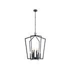 Lustre de foyer Kichler Abbotswell 43496BK 12-lumières 60W noir