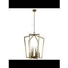 Suspendu de foyer Kichler Abbotswell 43496NBR 12-lumières 60W laiton naturel