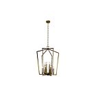 Suspendu de foyer Kichler Abbotswell 43496NBR 12-lumières 60W laiton naturel