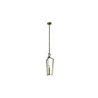 Mini suspendu Kichler Abbotswell 43497NBR 1-lumière 60W laiton naturel