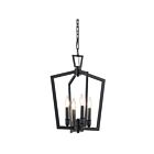 Suspendu de foyer Kichler Abbotswell 43498BK 4-lumières 60W noir