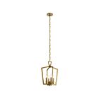 Suspendu de foyer Kichler Abbotswell 43498NBR 4-lumières 60W laiton naturel