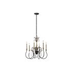Lustre à 2 étages Kichler Kimblewick 43617WZC 6-lumières 60W zinc patiné
