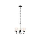 Kichler 43637BK Jolie 3-Lumières 100W Noir Lustre