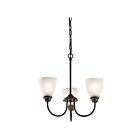 Mini Chandelier à LED Kichler Jolie 43637OZL18 3-lumières 10W vieux bronze