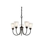 Lustre à 1 étage Kichler Jolie 43638OZ 5-lumières 100W vieux bronze