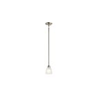 Mini suspendu Kichler Jolie 43640NI 1-lumière 100W nickel brossé