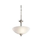 Suspendu transformable à LED Kichler Jolie 43641NIL18 2-lumières 10W nickel brossé