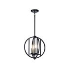 Suspendu Kichler Samural 43642BK 4-lumières 60W noir