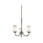 Lustre à 1 étage Kichler Aubrey 43664NI 3-lumières 100W nickel brossé