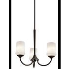 Lustre à 1 étage Kichler Aubrey 43664OZ 3-lumières 100W vieux bronze