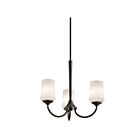 Lustre à 1 étage Kichler Aubrey 43664OZ 3-lumières 100W vieux bronze