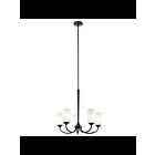 Lustre à 1 étage Kichler Aubrey 43665OZ 5-lumières 100W vieux bronze