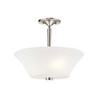 Plafonnier semi-encastré Kichler Aubrey 43669NI 3-lumières 100W nickel brossé