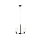 Mini Chandelier Kichler Shailene 43670BK 3-lumières 300W Noir