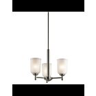 Mini Chandelier Kichler Shailene 43670NI 3-lumières 100W nickel brossé