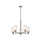 Lustre à 1 étage Kichler Shailene 43671NI 5-lumières 100W nickel brossé