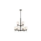 Lustre à 2 étages Kichler Shailene 43672OZ 9-lumières 100W vieux bronze