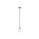 Mini suspendu Kichler Shailene 43674NI 1-lumière 100W nickel brossé