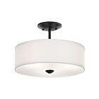 Plafonnier semi-encastré Kichler Shailene 43675BK 3-lumières 300W Noir