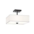 Plafonnier semi-encastré Kichler Shailene 43691BK 3-lumières 225W Noir