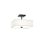 Plafonnier semi-encastré Kichler Shailene 43691BK 3-lumières 225W Noir