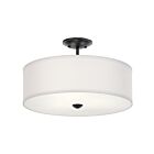 Plafonnier semi-encastré Kichler Shailene 43692BK 3-lumières 225W Noir