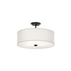 Plafonnier semi-encastré Kichler Shailene 43692BK 3-lumières 225W Noir