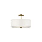 Kichler 43692NBR 3-Lights Shailene 225W Plafonnier semi encastré 