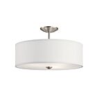Plafonnier semi-encastré Kichler Shailene 43692NI 3-lumières 75W nickel brossé