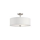 Plafonnier semi-encastré Kichler Shailene 43692NI 3-lumières 75W nickel brossé