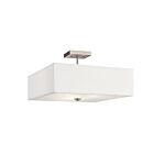 Plafonnier semi-encastré Kichler Shailene 43693NI 3-lumières 75W nickel brossé