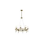 Lustre à 1 étage Kichler Alton 43695NBR 8-lumières 100W laiton naturel