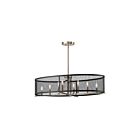 Lustre ovale Kichler Titus 43712PN 8-lumières 60W nickel poli