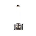 Suspendu transformable Kichler Titus 43713PN 4-lumières 60W nickel poli
