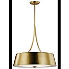 Lustre rond Kichler Maclain 43742NBR 4-lumières 100W laiton naturel