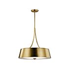 Lustre rond Kichler Maclain 43742NBR 4-lumières 100W laiton naturel