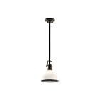 Mini suspendu Kichler Hatteras 43764OZ 1-lumière 100W vieux bronze
