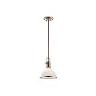 Mini suspendu Kichler Hatteras 43764PN 1-lumière 100W nickel poli