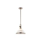 Suspendu Kichler Hatteras 43765PN 1-lumière 100W nickel poli