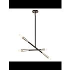 Lustre à 1 étage Kichler Branches 43794BK 4-lumières 60W noir