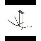 Lustre à 1 étage Kichler Branches 43795BK 7-lumières 60W noir