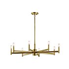Lustre à 1 étage Kichler Erzo 43857NBR 8-lumières 60W laiton naturel