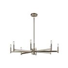 Lustre à 1 étage Kichler Erzo 43857SN 8-lumières 60W nickel satiné