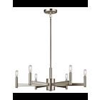Lustre à 1 étage Kichler Erzo 43859SN 6-lumières 60W nickel satiné