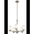 Lustre à 1 étage Kichler Joelson 43923NI 5-lumières 100W nickel brossé